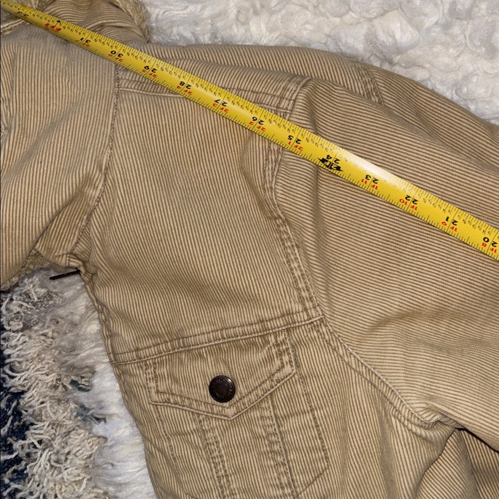 Abercrombie & Fitch Vintage Corduroy Double-Zip Short Trucker Jacket, Size M - Picture 11 of 16